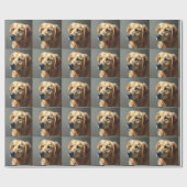 Gouden Retriever Cadeaupapier (Vlak)