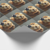 Gouden Retriever Cadeaupapier (Hoek)