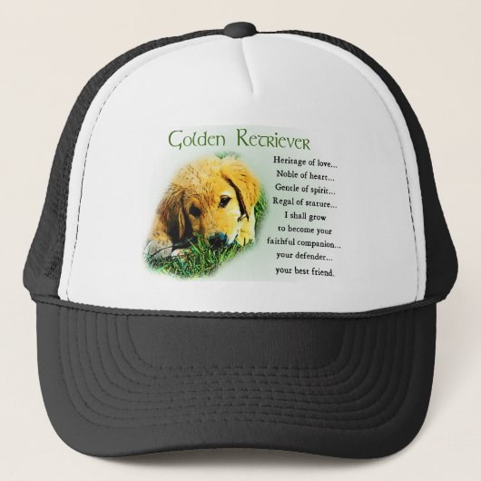 Gouden Retriever Cadeaus Trucker Pet (Voorkant)