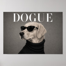 Gouden Retriever Chique Mode Honden Kunstprint