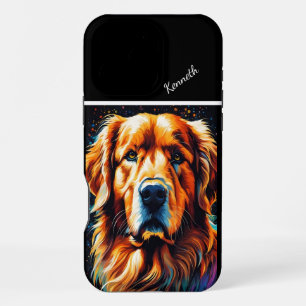 Gouden Retriever Close-Up Levendig portret iPhone 16 Pro Max Hoesje