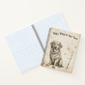 Gouden Retriever Dagboek Notitieboek (Binnen)