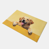 Gouden Retriever deurmat Kunst (Schuin)