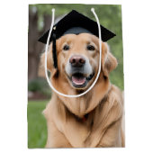 Gouden Retriever Dragen Graduation Cap Medium Cadeauzakje (Voorkant)