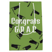 Gouden Retriever Dragen Graduation Cap Medium Cadeauzakje (Achterkant)
