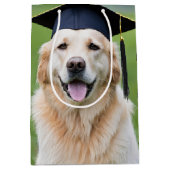 Gouden Retriever Dragen Graduation Cap Medium Cadeauzakje (Voorkant)