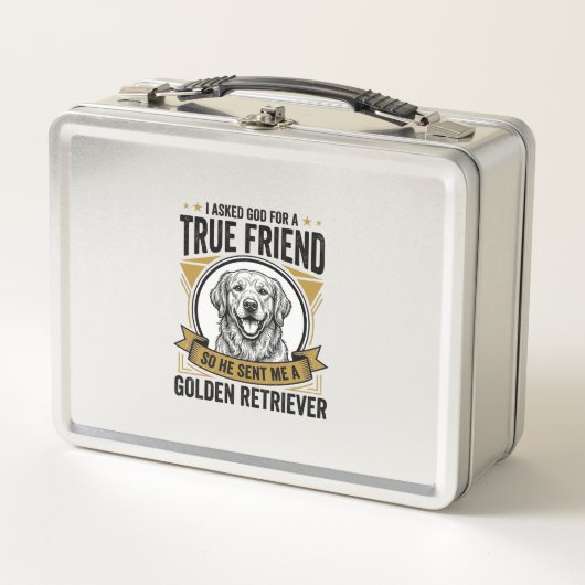 Gouden Retriever Echte Vriend Vintage Hond Liefheb (Voorkant)