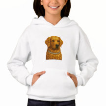 Gouden Retriever Edelsteen Portret