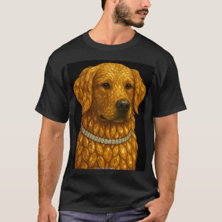 Gouden Retriever Edelsteen Portret T-shirt