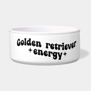 Gouden Retriever Energie Keramische Hondenbak Voerbakje