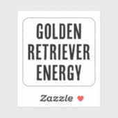 Gouden retriever energie sticker (Vel)