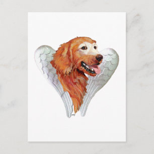 Gouden Retriever Engel Briefkaart