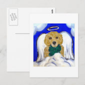 Gouden Retriever Engel Briefkaart (Voorkant / Achterkant)