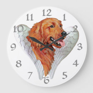 Gouden Retriever Engel Grote Klok