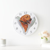 Gouden Retriever Engel Grote Klok (Huis)