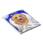 Gouden Retriever Engel Notitieblok (Schuin)