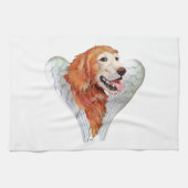 Gouden Retriever Engel Theedoek (Horizontaal)