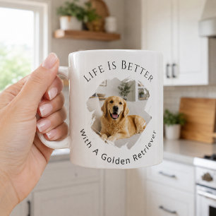 Gouden Retriever Foto Leven Is Beter Koffiemok