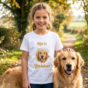 Gouden Retriever Foto Leven Is Goud Vrouw T-shirt
