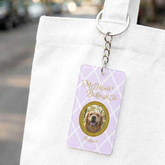 Gouden Retriever Foto Sleutelhanger | Aangepaste L