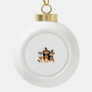 Gouden Retriever Geest Halloween Trick Or Treat Do Keramische Bal Ornament