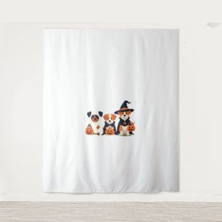 Gouden Retriever Geest Halloween Trick Or Treat Do Wandkleed