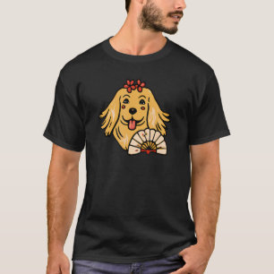 Gouden Retriever Geisha Hond Schattige Terrier Man T-shirt