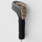 Gouden retriever Geïsoleerde hond Golfheadcover (Schuin)