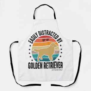 Gouden Retriever gemakkelijk afgeleid Vintage hond Schort