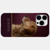 Gouden Retriever Gepersonaliseerde Naam | Hond Case-Mate iPhone Case (Achterkant (horizontaal))