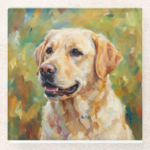 Gouden Retriever Glas Onderzetters voor Hondenlief
