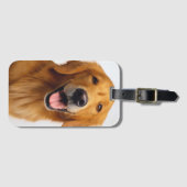 Gouden Retriever Glimlach Bagagelabel (Voorkant (horizontaal))