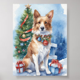 Gouden Retriever Glint: Een Noir Dog Showcase Poster