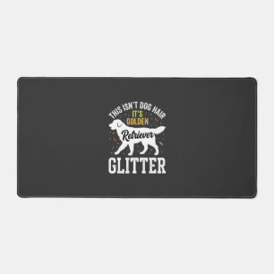 Gouden Retriever Glitter Hondenhaar Ontwerp Bureaumat