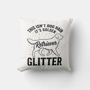 Gouden Retriever Glitter Vintage Hond Haar Shirt_1 Kussen