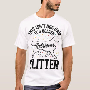 Gouden Retriever Glitter Vintage Hond Haar Shirt_1 T-shirt