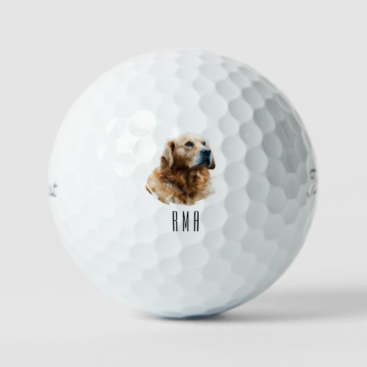 Gouden Retriever Golfballen (Voorkant)