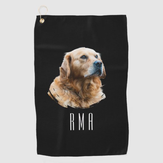 Gouden Retriever Golfhanddoek (Voorkant)