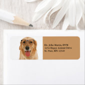 Gouden Retriever Gouden Lab Hond Adreslabels Etiket (Insitu)
