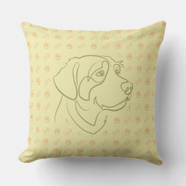 Gouden Retriever Gouden Patroon Kussen