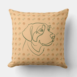 Gouden Retriever Gouden Patroon Kussen