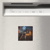 Gouden Retriever Halloween Eng Magneet (Insitu (Vaatwasser))