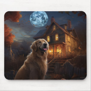 Gouden Retriever Halloween Eng Muismat