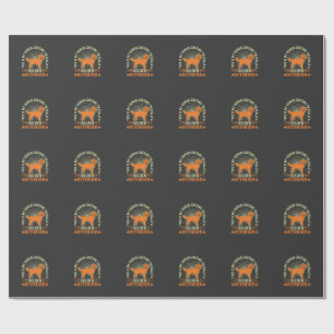 Gouden Retriever Halloween Menselijke Kostuum Vint Cadeaupapier