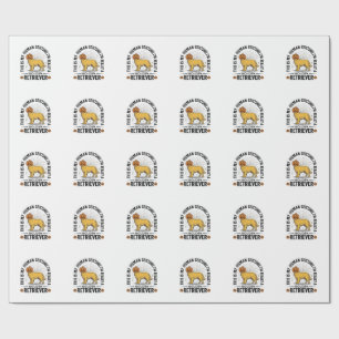 Gouden Retriever Halloween Pompoen Kostuum Ontwerp Cadeaupapier
