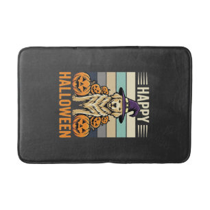 Gouden Retriever Halloween Vintage Pompoen Design Badmat