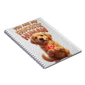 Gouden Retriever Hart Notitieboek (Rechterzijde)