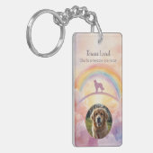 Gouden Retriever-herdenkingssleutelhanger Sleutelhanger (Voorkant Links)