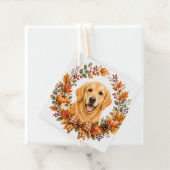 Gouden Retriever Herfst Bedankjes Labels (In situ)