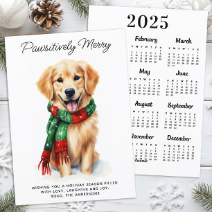 Gouden Retriever Hond 2026 Kalender Aardige Kerstm Feestdagenkaart